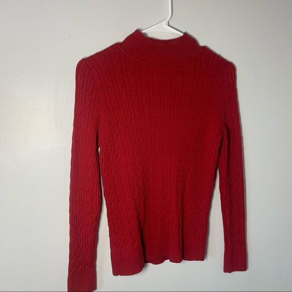 TALBOTS RED SWEATER Small Petite - Picture 7 of 7